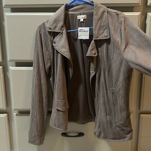 Light brown suede like jacket